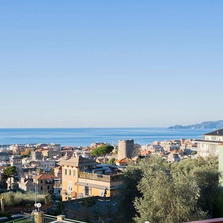 093 - Casa Panorama, Vista Mare E Vista Portofino, 500 Metri Centro Di Chiavari, Posto Auto Gratis Incluso Appartement Buitenkant foto