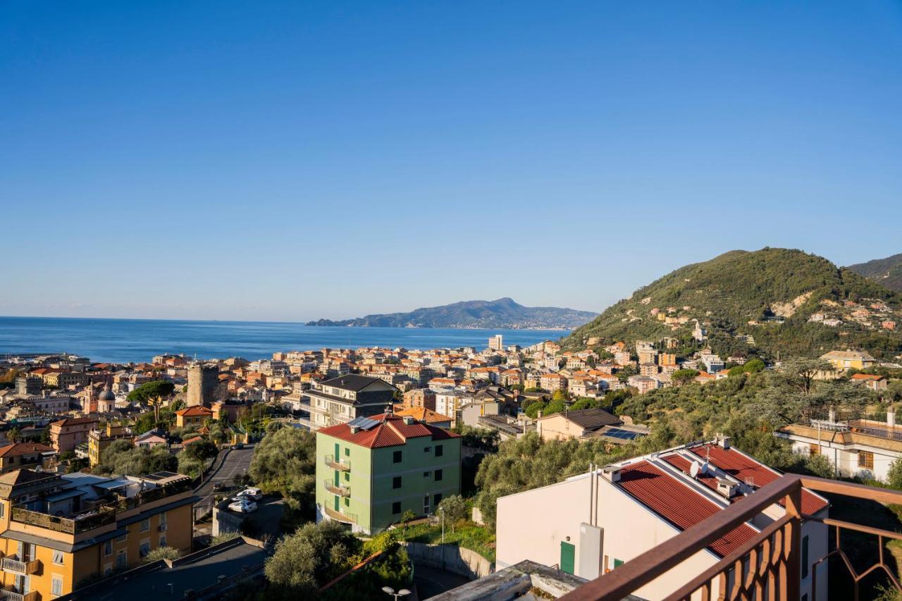 093 - Casa Panorama, Vista Mare E Vista Portofino, 500 Metri Centro Di Chiavari, Posto Auto Gratis Incluso Appartement Buitenkant foto