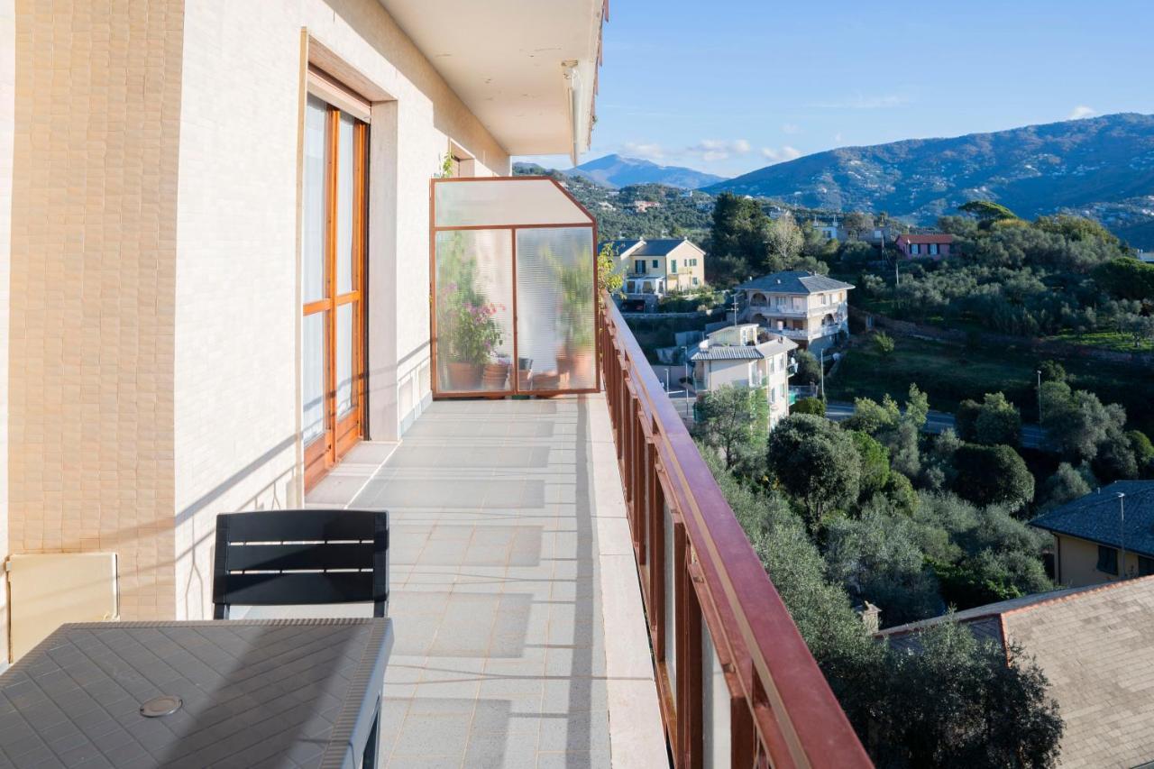 093 - Casa Panorama, Vista Mare E Vista Portofino, 500 Metri Centro Di Chiavari, Posto Auto Gratis Incluso Appartement Buitenkant foto