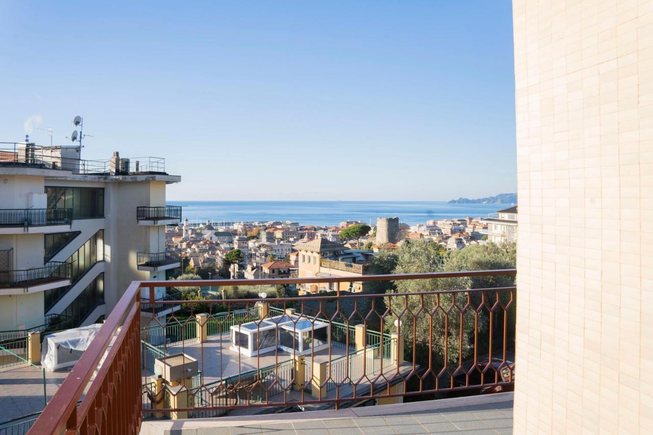 093 - Casa Panorama, Vista Mare E Vista Portofino, 500 Metri Centro Di Chiavari, Posto Auto Gratis Incluso Appartement Buitenkant foto