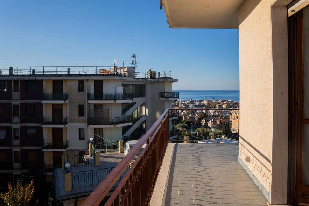 093 - Casa Panorama, Vista Mare E Vista Portofino, 500 Metri Centro Di Chiavari, Posto Auto Gratis Incluso Appartement Buitenkant foto